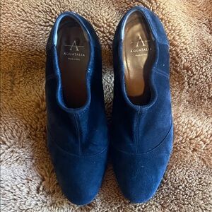 Aquatalia Black Suede Ankle Booties for Women